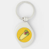 Tortilla Sandwich Wrap Sleutelhanger (Voorkant)