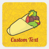 Tortilla Sandwich Wrap Sticker (Voorkant)