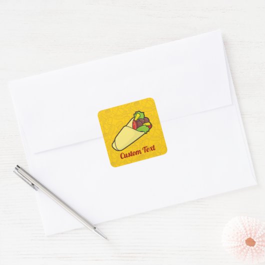Tortilla Sandwich Wrap Sticker (Envelop)