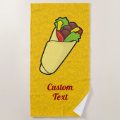 Tortilla Sandwich Wrap Strandlaken (Voorkant)