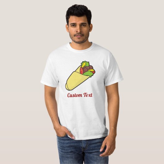 Tortilla Sandwich Wrap T-Shirt (Voorkant volledig)