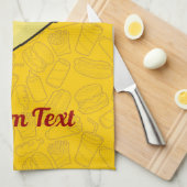 Tortilla Sandwich Wrap Towel Theedoek (Quarter Fold)