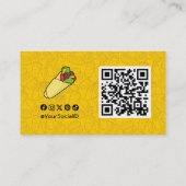 Tortilla Sandwich Wrap Visitekaartje (Achterkant)