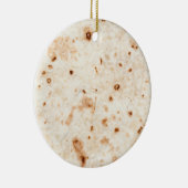 Tortilla Shell kerstversier Keramisch Ornament (Rechts)