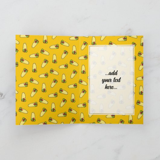 Tortilla Wrap Kaart (Binnen)