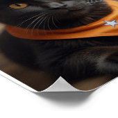 Tortishell Cat Cowboy Poster (Hoek)