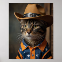 Tortishell Kat met een Cowboy Pet