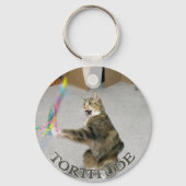 Tortitude cat keychain (Voorkant)