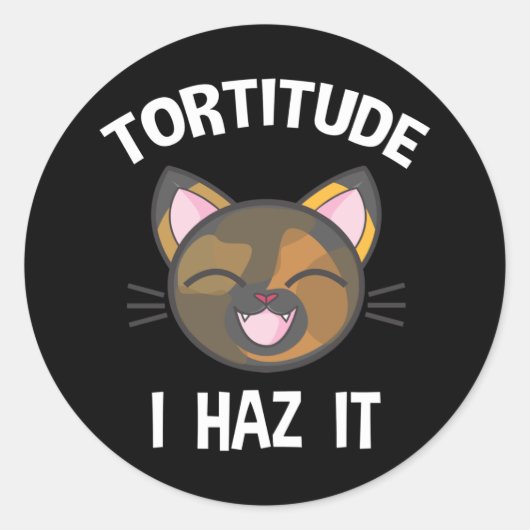 Tortitude - ik heb 't over een schimmeltje... ronde sticker (Voorkant)