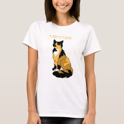 Tortitude Tortie Cat Women's Basic T-Shirt (Voorkant)
