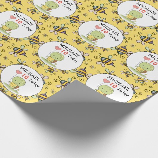 Tortoise Birthday Cadeaupapier (Hoek)