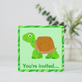 Tortoise Birthday Kaart (Staand voorkant)