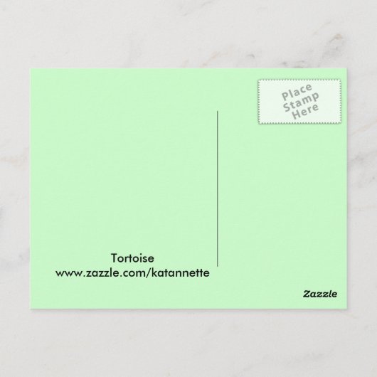 tortoise briefkaart (Achterkant)