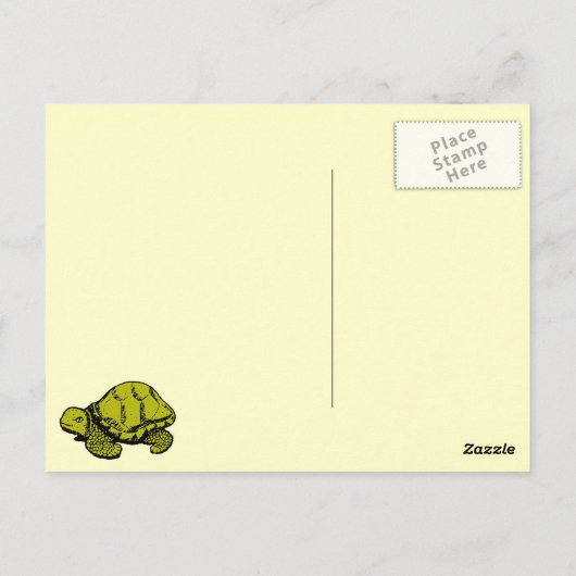 Tortoise Briefkaart (Achterkant)
