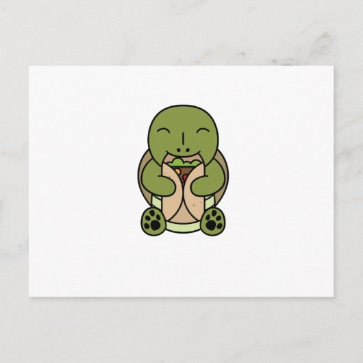 Tortoise Burrito Lover Briefkaart (Voorkant)
