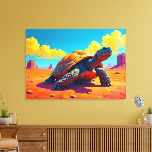 Tortoise Canvas Afdruk (Insitu (Woonkamer))
