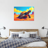 Tortoise Canvas Afdruk (Insitu (Slaapkamer))