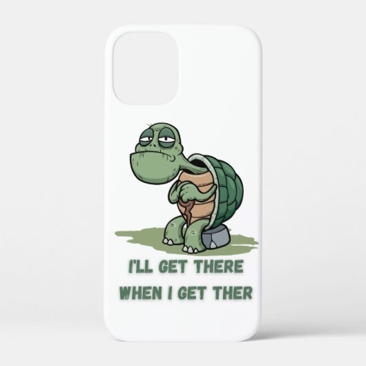 Tortoise cartoon tshirt Case-Mate iPhone case (Achterkant)