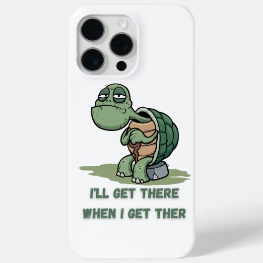 Tortoise cartoon tshirt Case-Mate iPhone case (Achterkant)