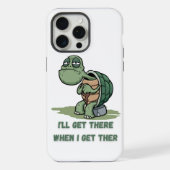 Tortoise cartoon tshirt iPhone hoesje (Achterkant)