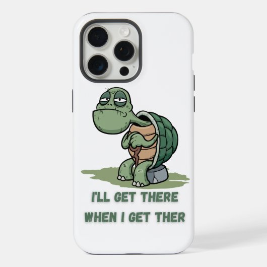 Tortoise cartoon tshirt iPhone hoesje (Achterkant)