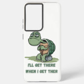 Tortoise cartoon tshirt samsung galaxy hoesje (Achterkant)