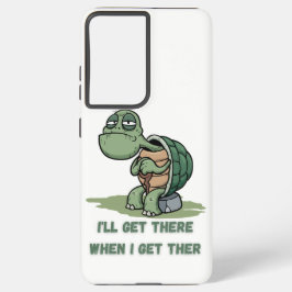 Tortoise cartoon tshirt samsung galaxy hoesje