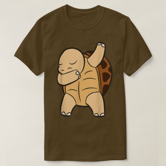 Tortoise Dabbing Cute Sulcata Tortoise T-shirt (Design voorkant)