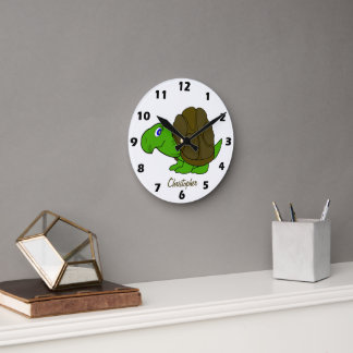 Tortoise Design Personalised Ronde Klok