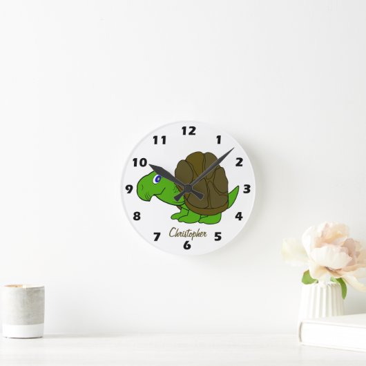 Tortoise Design Personalised Ronde Klok (Huis)