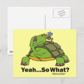 Tortoise en Bee Briefkaart (Voorkant / Achterkant)