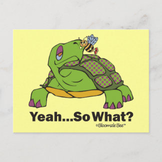Tortoise en Bee Briefkaart