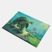 Tortoise en de Hare Art Deurmat (Schuin)