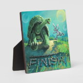 Tortoise en de Hare Art Fotoplaat (Voorkant)