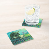 Tortoise en de Hare Art Kartonnen Onderzetters (Insitu)