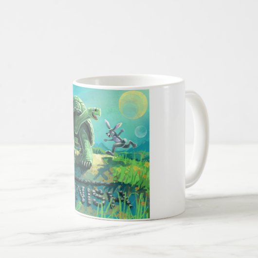 Tortoise en de Hare Art Koffiemok (Voorkant rechts)