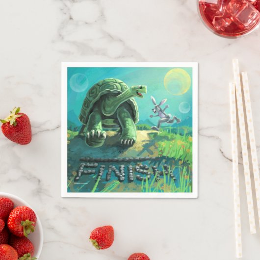 Tortoise en de Hare Art Servet (Insitu)