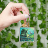 Tortoise en de Hare Art Sleutelhanger (Hand)
