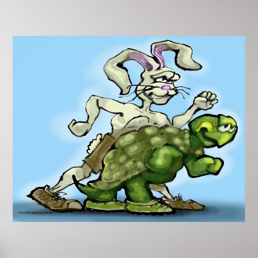 Tortoise en de Hare Poster (Voorkant)