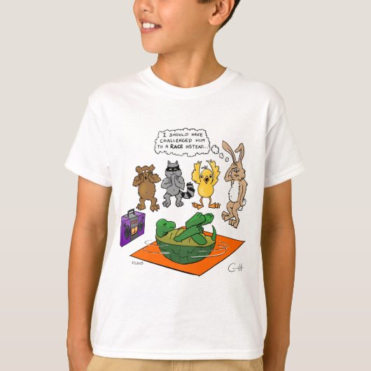 Tortoise en de Hare Revisted T-shirt (Voorkant)