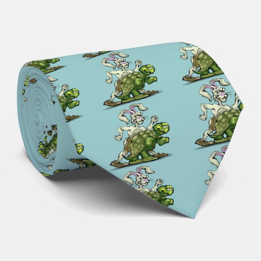 Tortoise en de Hare Stropdas (Opgerold)