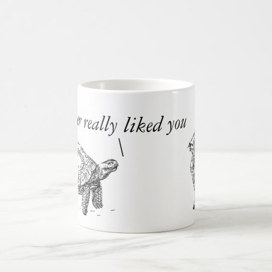 Tortoise en Hare wry humor mok (Center)