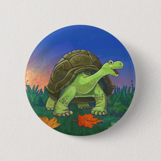 Tortoise Gifts & Accessoires Ronde Button 5,7 Cm (Voorkant)
