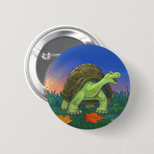 Tortoise Gifts & Accessoires Ronde Button 5,7 Cm (Voorkant /achterkant)