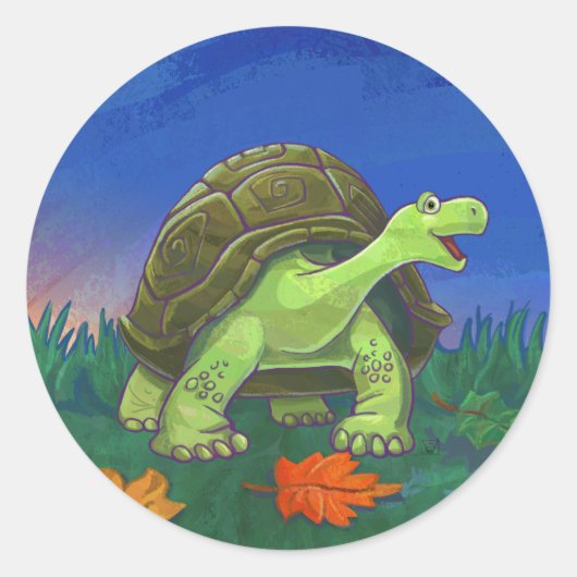Tortoise Gifts & Accessoires Ronde Sticker (Voorkant)