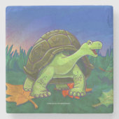 Tortoise Gifts & Accessoires Stenen Onderzetter (Voorkant)