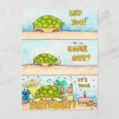 Tortoise Happy Birthday briefkaart van Nicole Jane (Voorkant)
