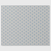 Tortoise Hexagon Pattern Blue Grey Tan Cadeaupapier (Vlak)