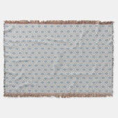 Tortoise Hexagon Pattern Blue Grey Tan Deken (Voorkant)