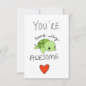 Tortoise-kaart RSVP Kaartje (Voorkant)